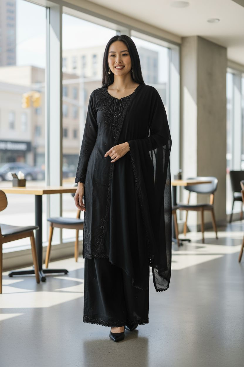 Black Anarkali Suit