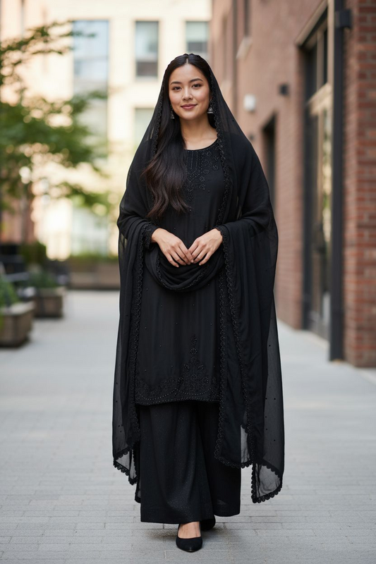 Black Anarkali Suit
